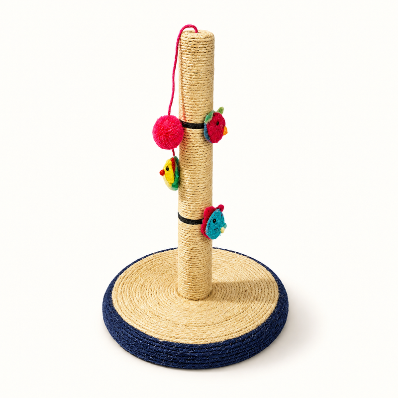 Griffoir vertical 42 cm, base stable au mur, repères de pose