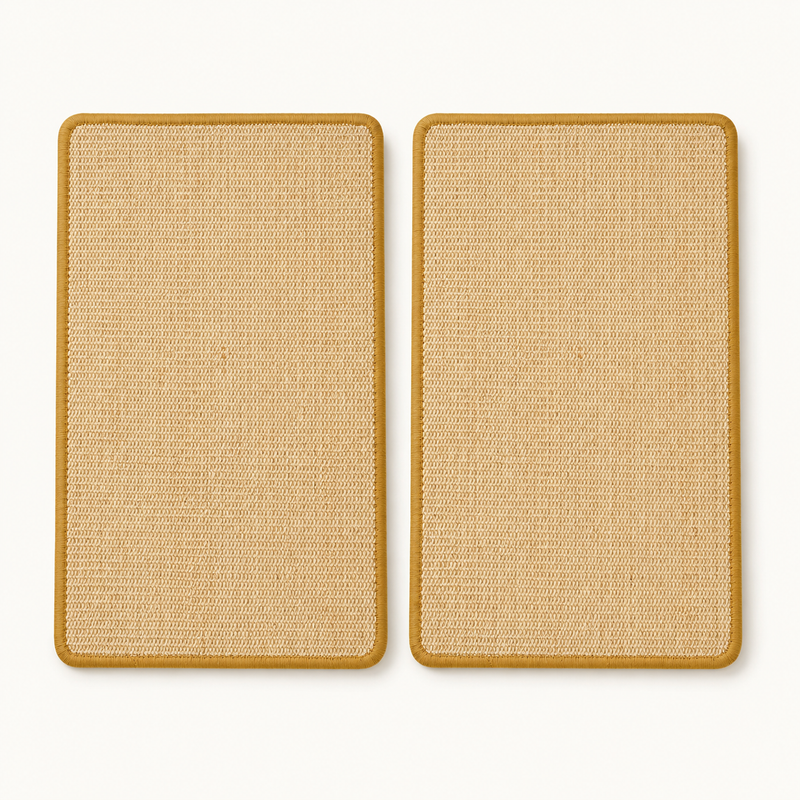 Planche murale sisal, lot de 2 au mur, repères de pose