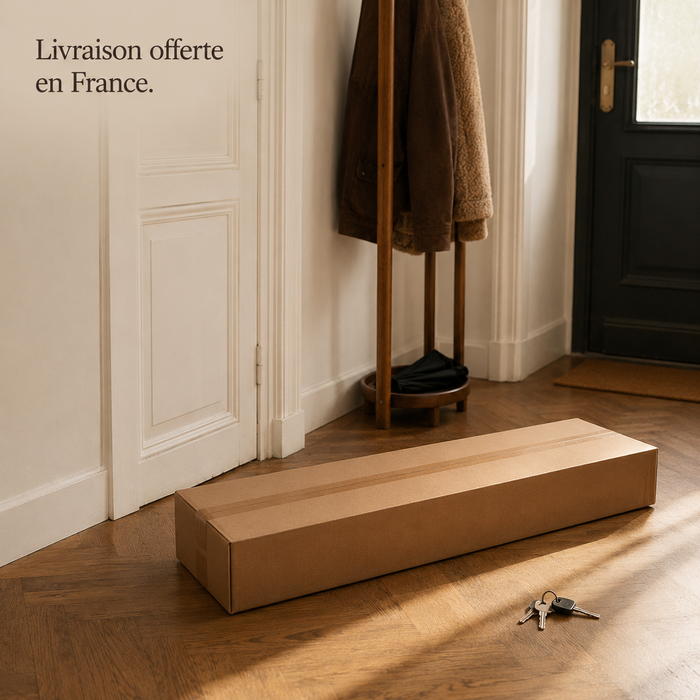 Carton de livraison de l'arbre à chat cactus dans l'entrée