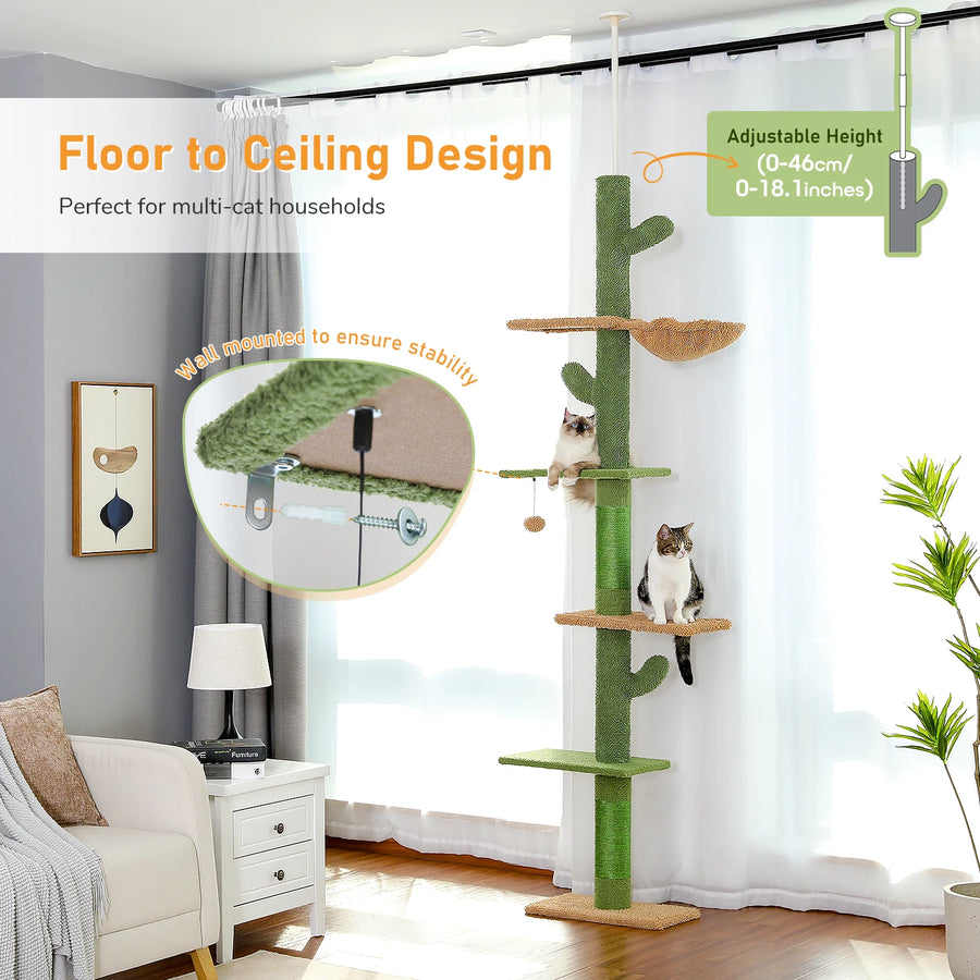 Arbre à chat du sol au plafond
